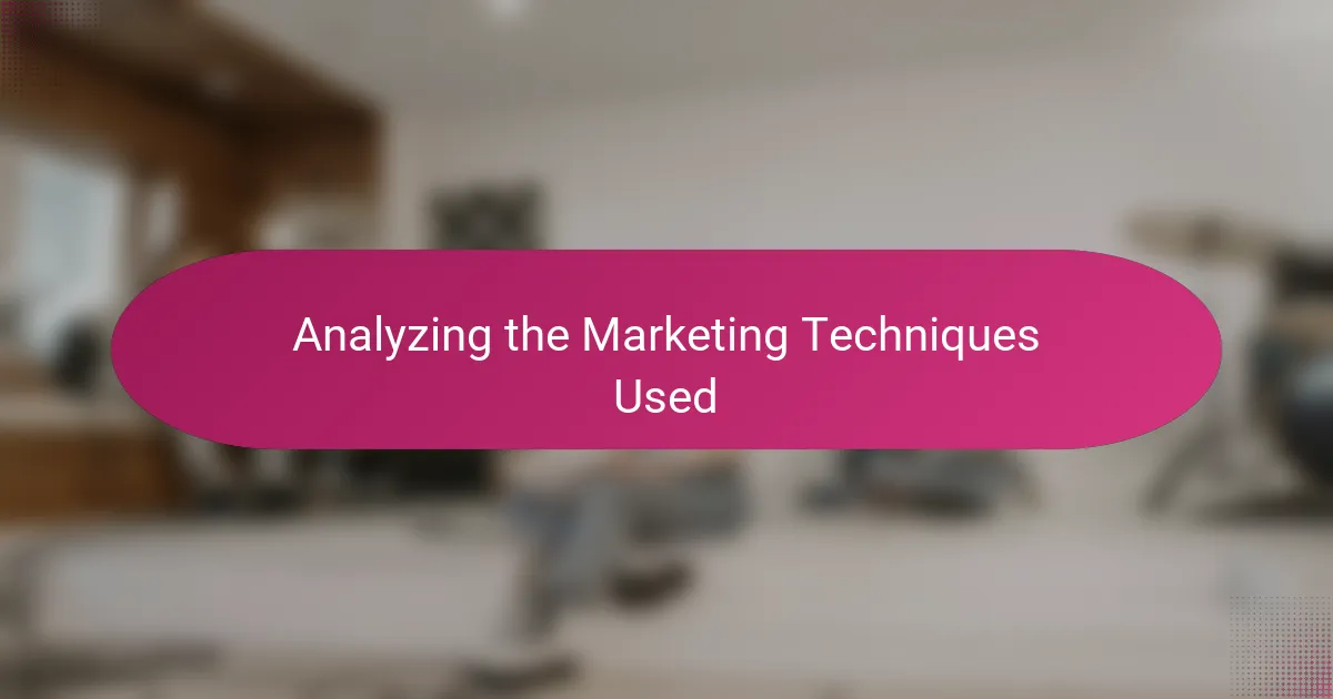 Analyzing the Marketing Techniques Used