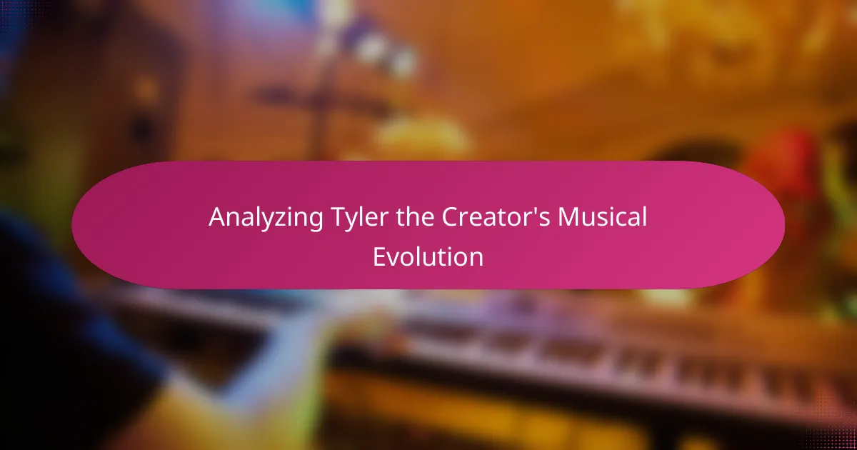 Analyzing Tyler the Creator's Musical Evolution