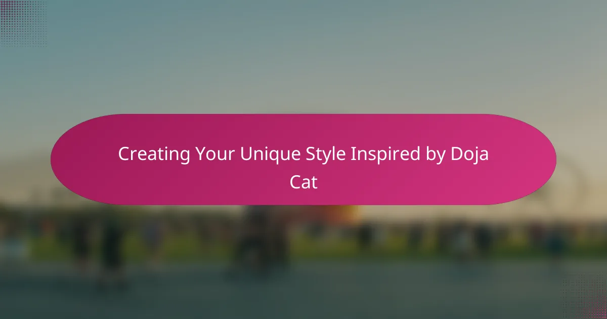 Creating Your Unique Style Inspired by Doja Cat