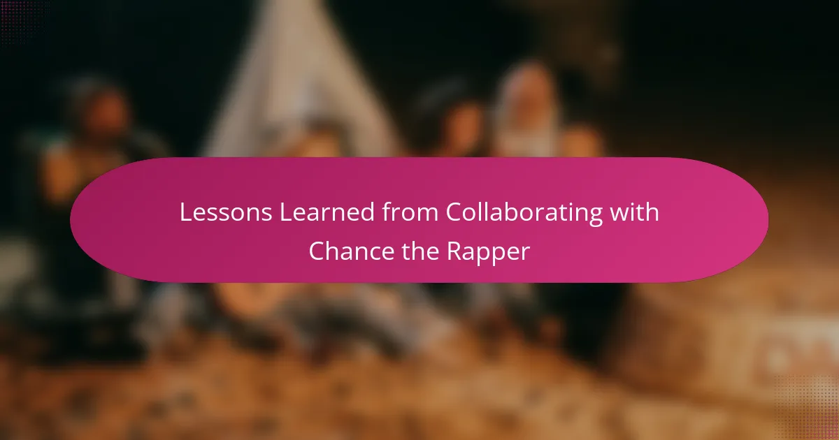 Lessons Learned from Collaborating with Chance the Rapper