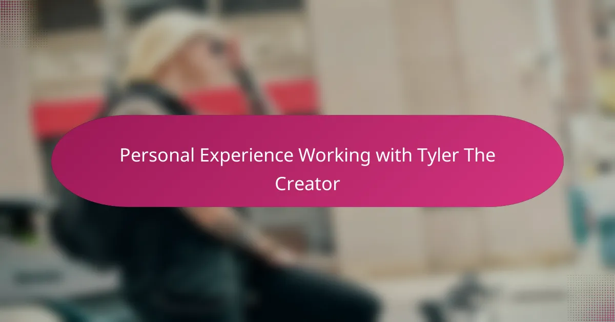 Personal Experience Working with Tyler The Creator