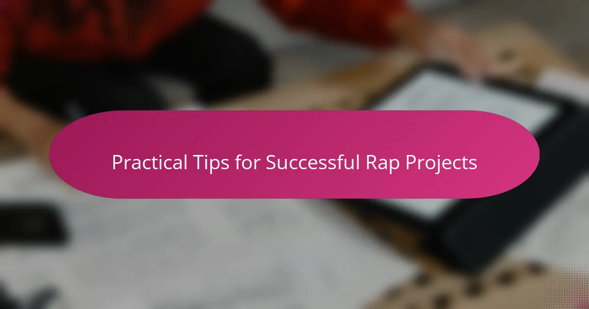 Practical Tips for Successful Rap Projects