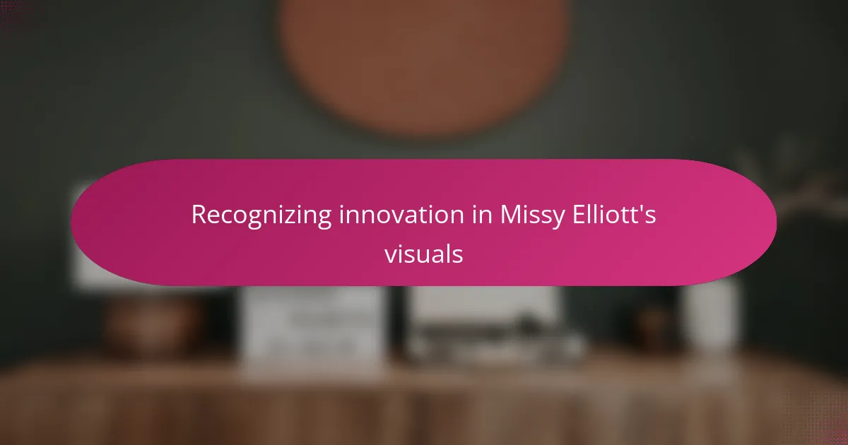 Recognizing innovation in Missy Elliott's visuals