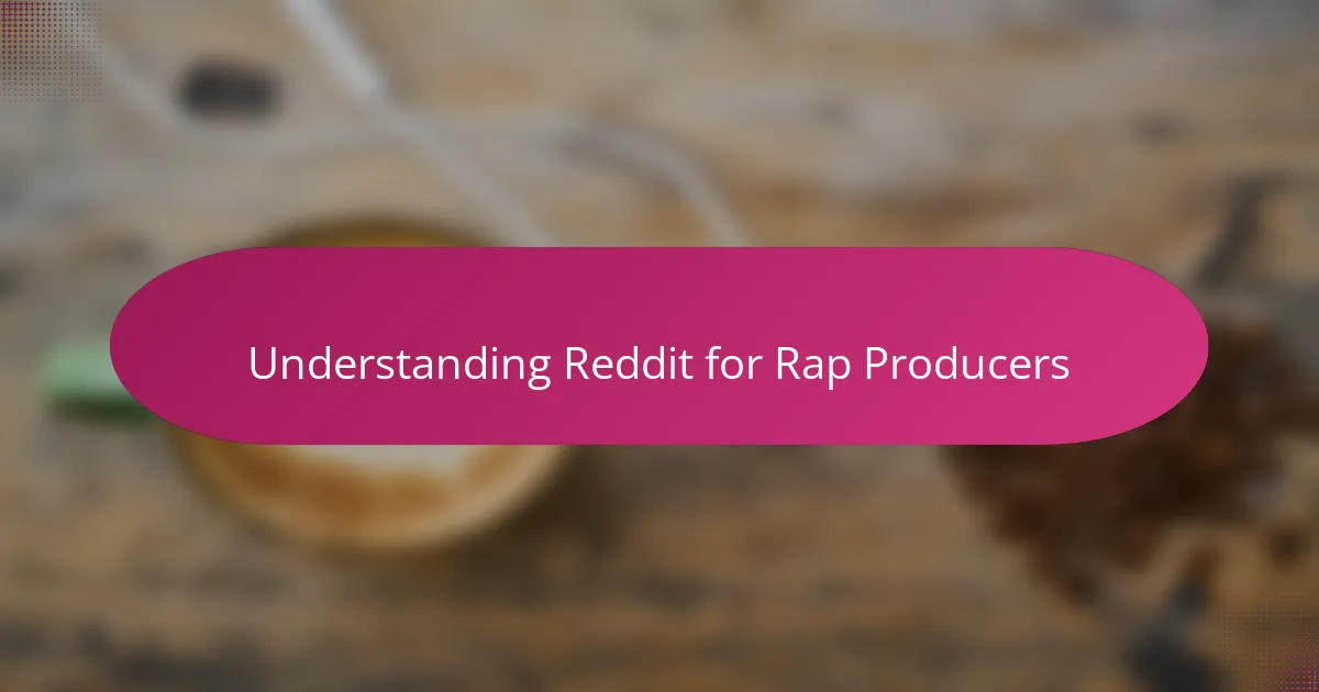 Understanding Reddit for Rap Producers