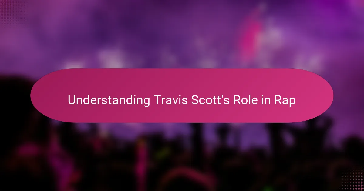 Understanding Travis Scott's Role in Rap